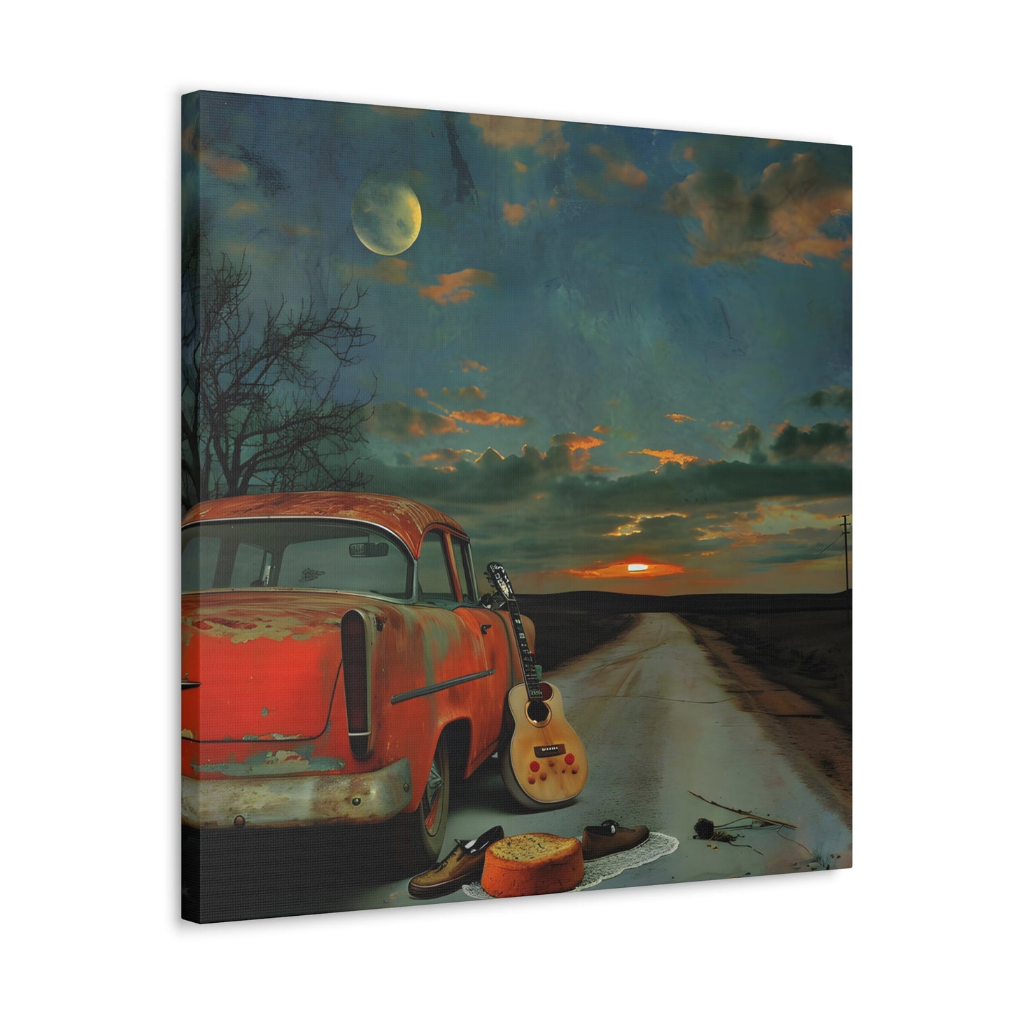 Jasper Donovan. Twilight Serenade on Route 66. Exclusive Canvas print