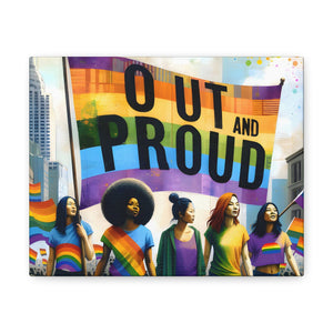 David Miller . March of Pride: Out and Proud. Multimedia Graphic Canvas.