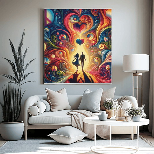 Jordan Lively. Harmony in Hues: A Psychedelic Legacy. Exclusive Canvas Print