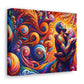 Marco Ferrara. Enchanted Embrace: A Dance of Love and Psychedelia. Graphic Canvas