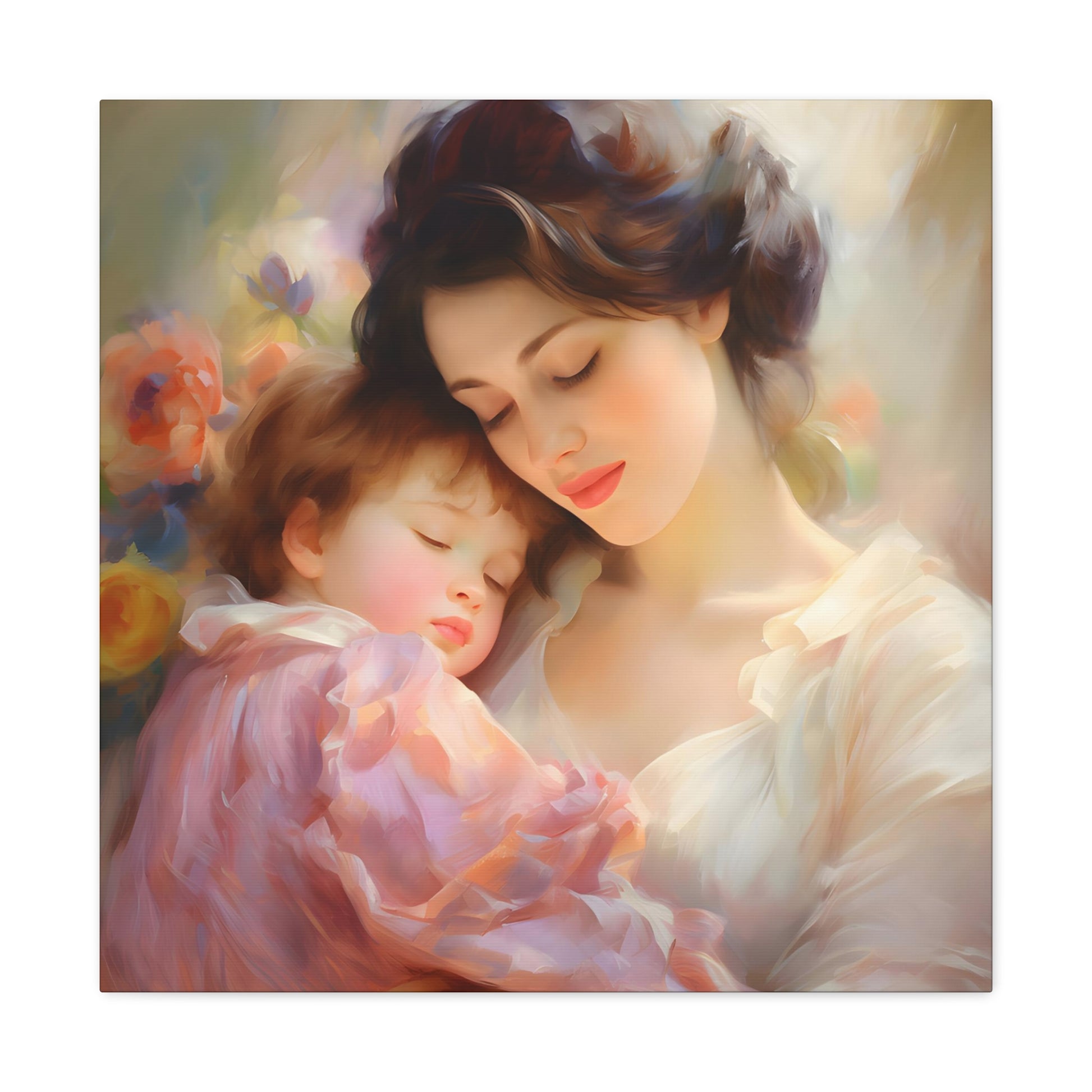 image 4 Clara Sutton's 'Maternal Serenity,' an Impressionist-inspired painting, depicts the tender bond between mother and child with a warm palette and diffused light, exuding tranquility.