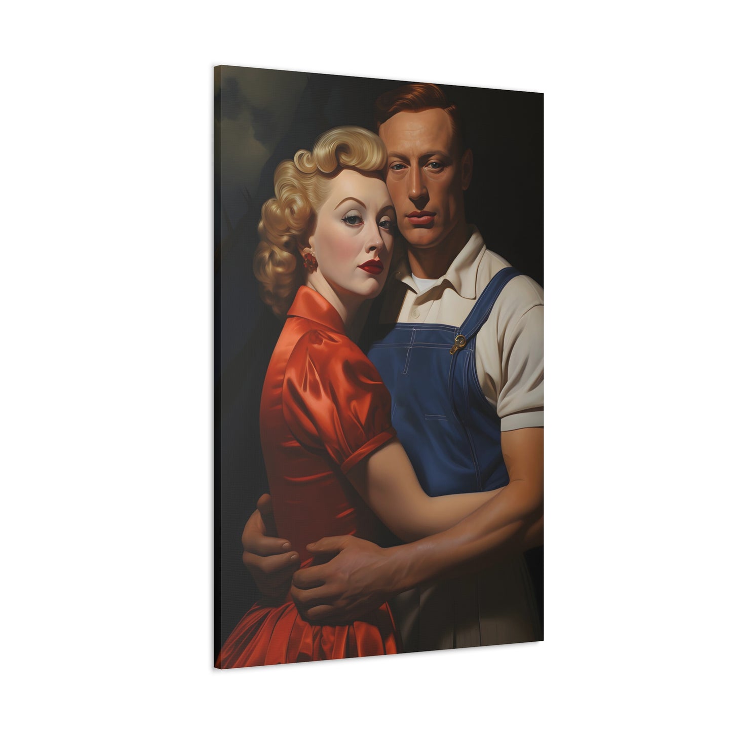 Leonard Marlowe.  Vintage Embrace. Exclusive Canvas Print