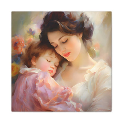 image 2 Clara Sutton's 'Maternal Serenity,' an Impressionist-inspired painting, depicts the tender bond between mother and child with a warm palette and diffused light, exuding tranquility.