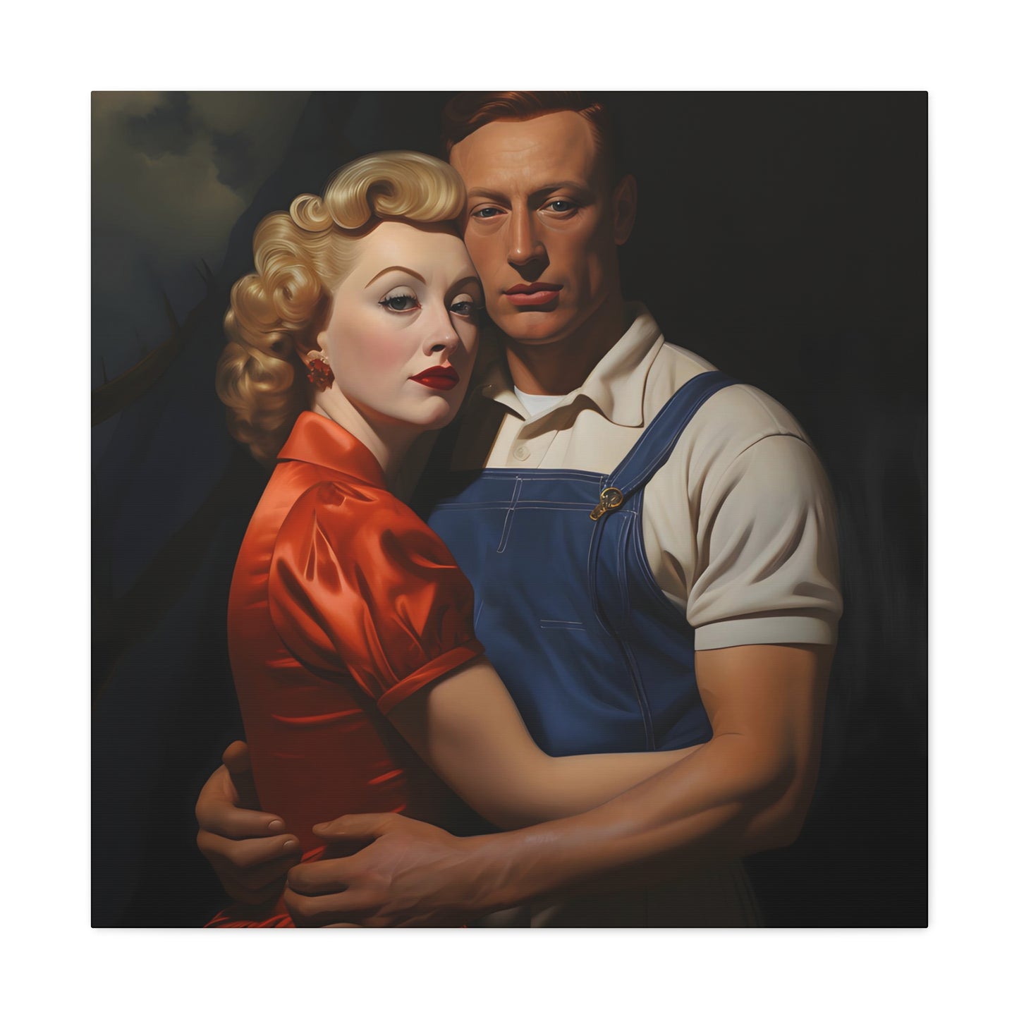 Leonard Marlowe.  Vintage Embrace. Exclusive Canvas Print