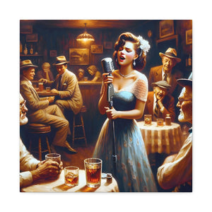 Evelyn Rosseau. The Girl Who Sang the Blues. Exclusive Canvas Print