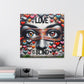 Alexi Hartwell. Colors of Unity. Exclusive Canvas Print in situ shot with desk