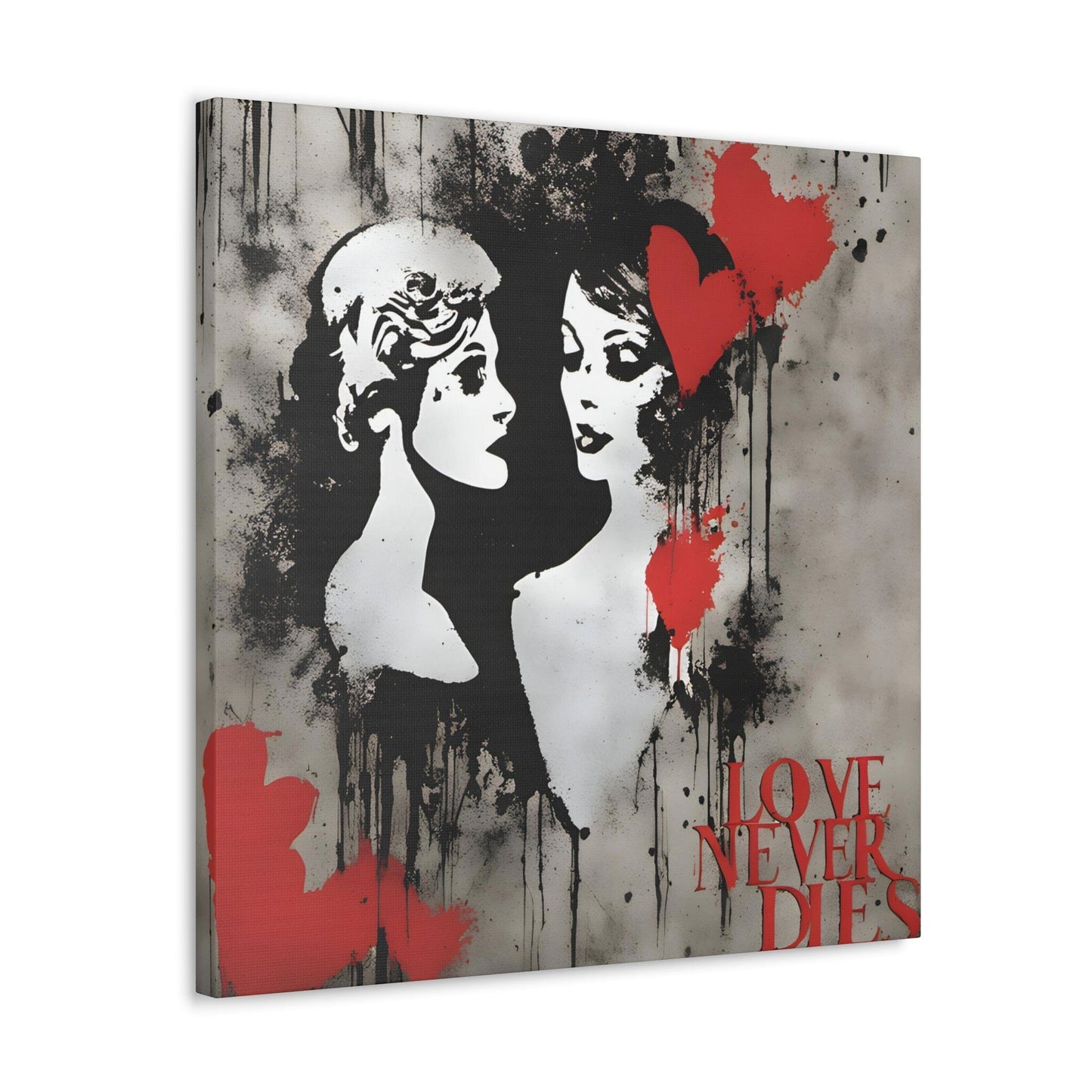 Aria Muralis. Eternal Embrace. Exclusive Graphic Art Canvas Print.angled 3