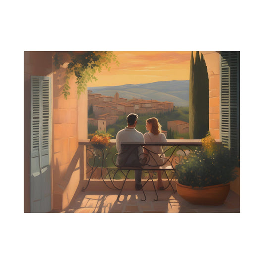 Isabella Rossi. Twilight Serenade in Tuscany. Exclusive Canvas Print
