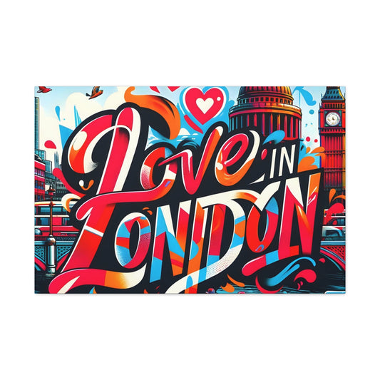 Jamie Taylor. Love in London. Exclusive Canvas Print