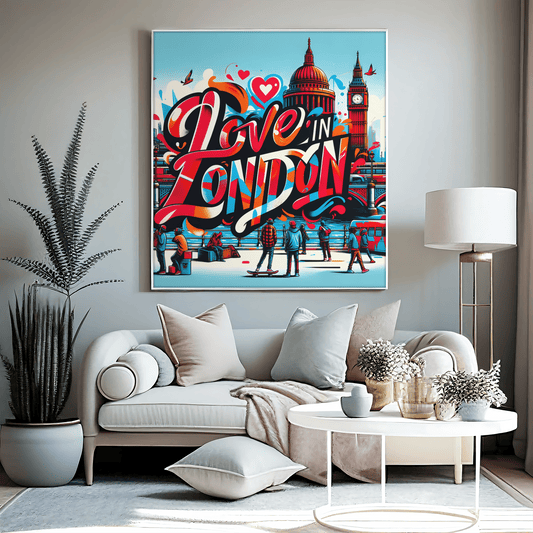 Jamie Taylor. Love in London. Exclusive Canvas Print