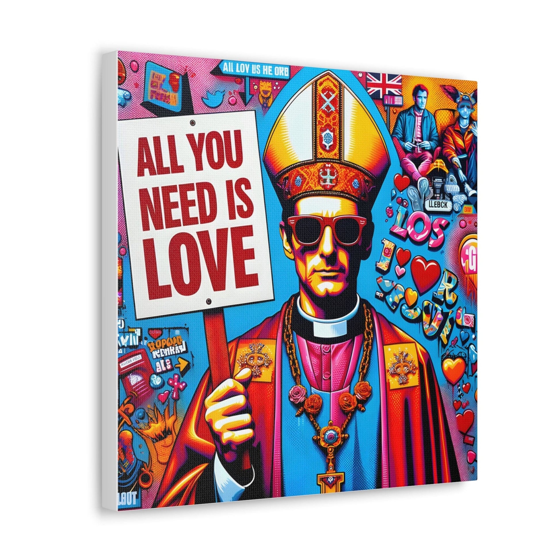 Julian Ardley. Bishop's Benediction: Irony Edition. Exclusive Graphic Canvas Print