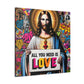 Julian Ardley .Divine Message of Love. Exclusive Graphic Art print