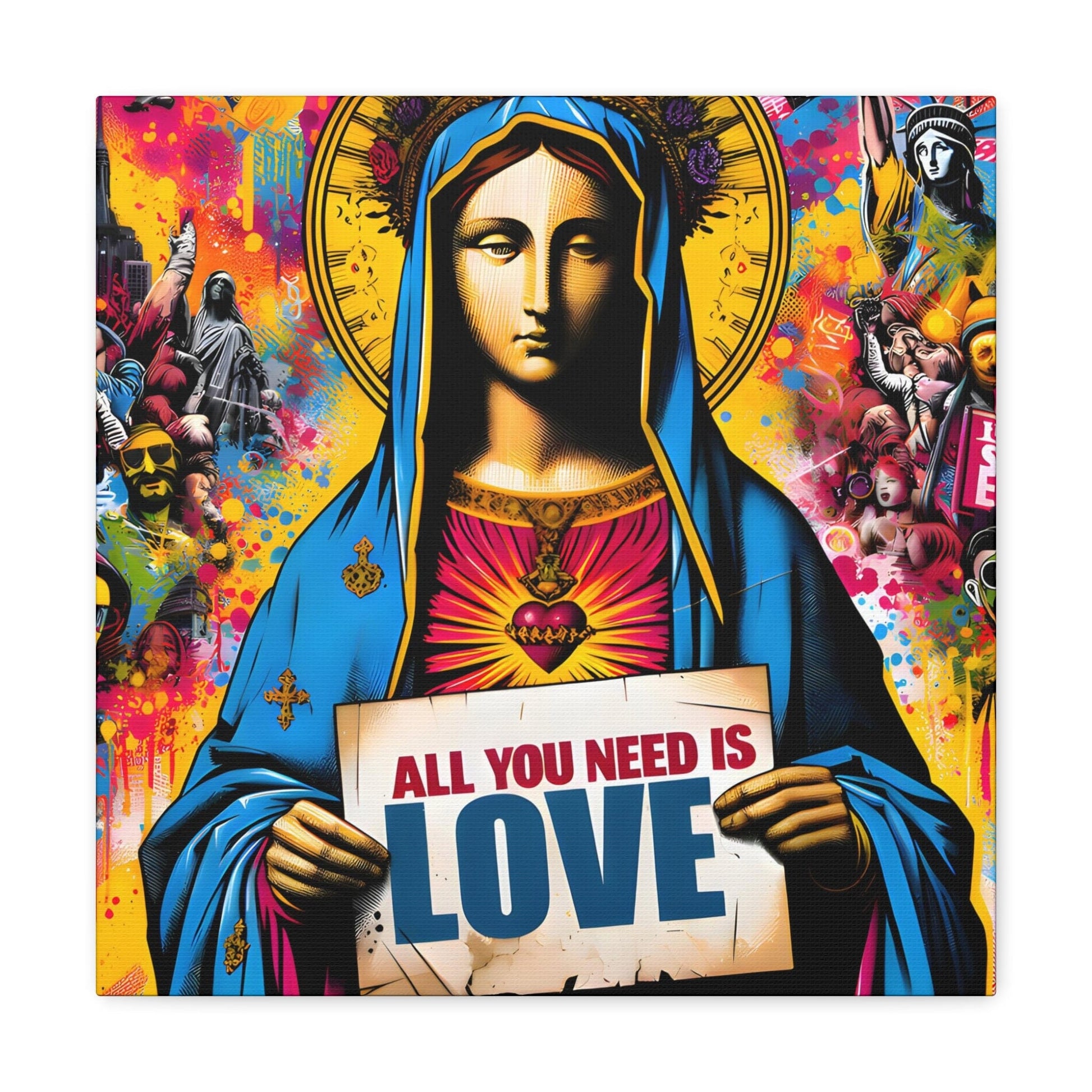 Julian Ardley. Madonna of Love. Exclusive Graphic Canvas.