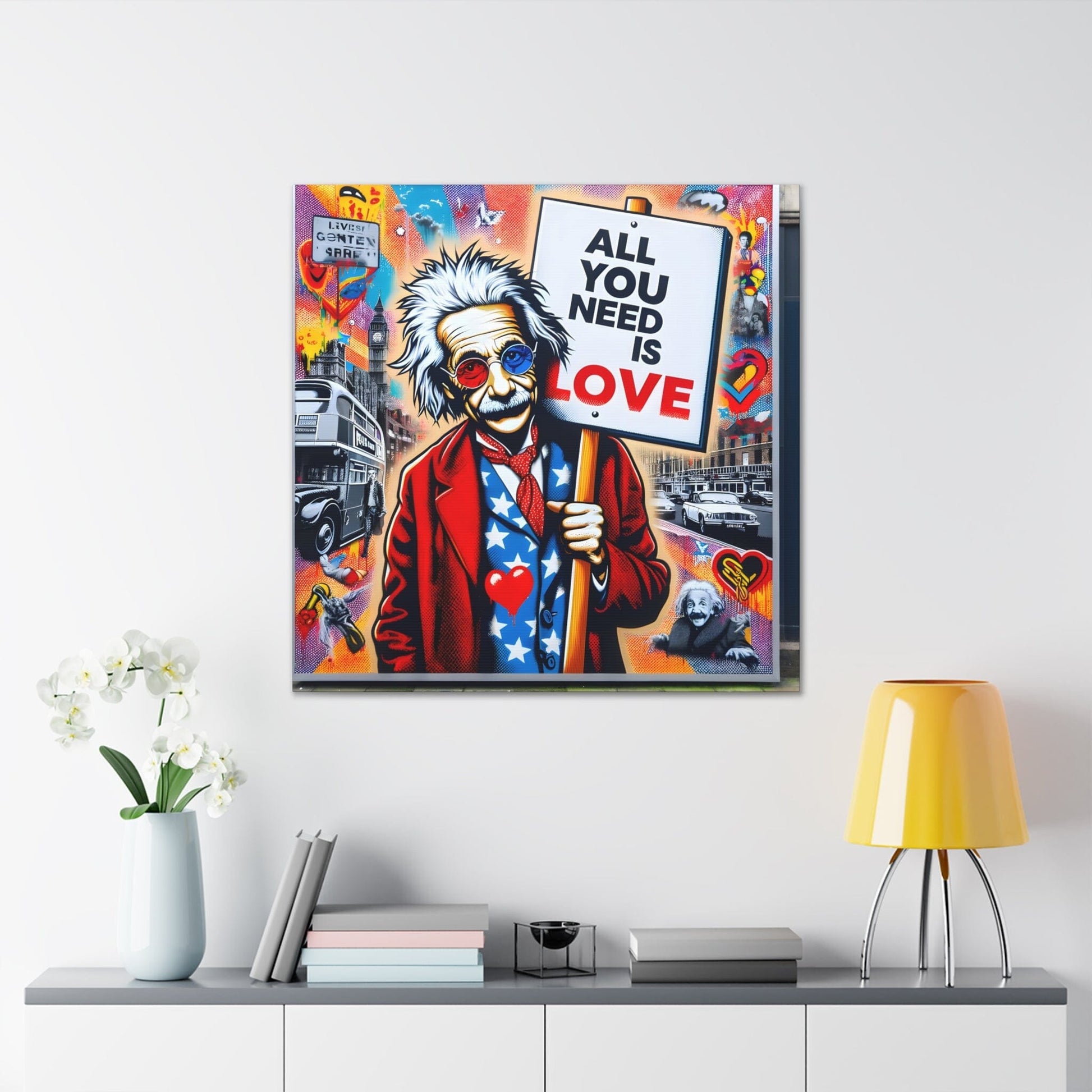 Julian Ardley. Relativity of Love. Exclusive Canvas Graphic Print.