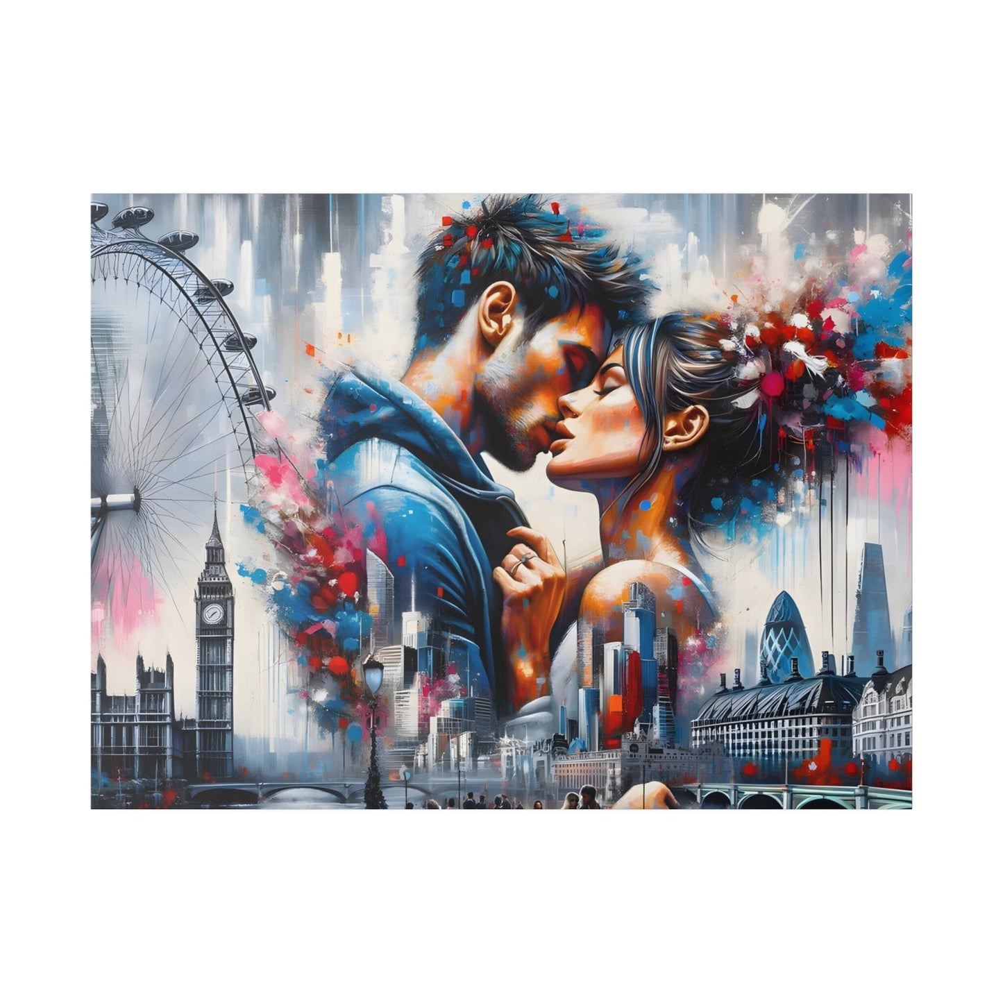 Mia Starlight. London Love Affair. Graphic Art Canvas