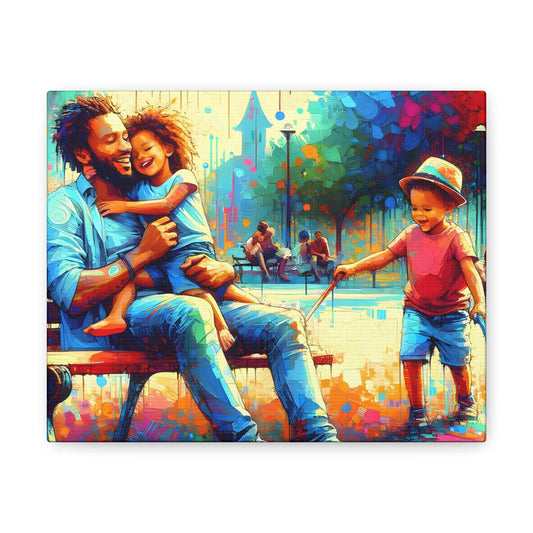 Tyrone Washington. Joyful Moments.. Eclusive Canvas Print